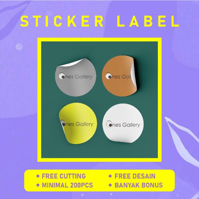 

STICKER LABEL BULAT OLSHOP PACKAGING FREE DESAIN MURAH BANYAK BONUS