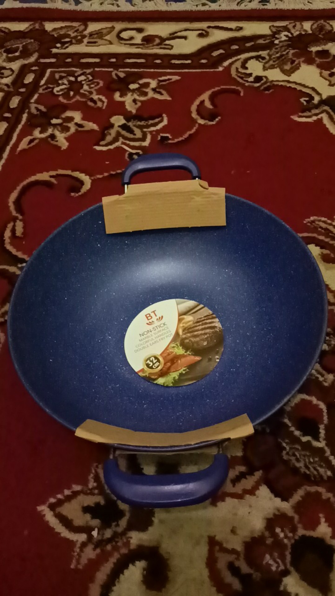 Wajan Marble Anti Lengket Uk. 34cm | Wajan Warna Anti Lengket Uk. 34cm