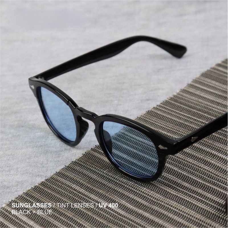 KACAMATA MOSCOT DENNY SUMARGO / BLACK BLUE SUNGLASSES