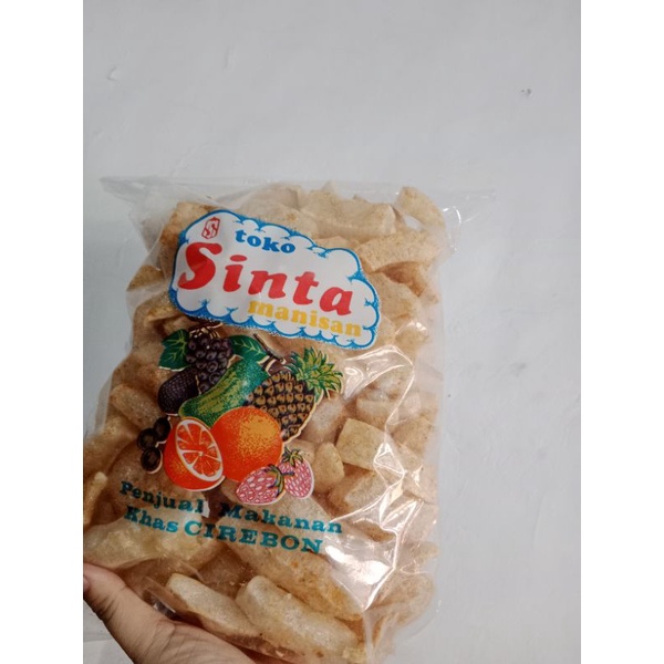 

Rambak Pedes Sinta Manisan Berat = 200 Gram Khas Cirebon