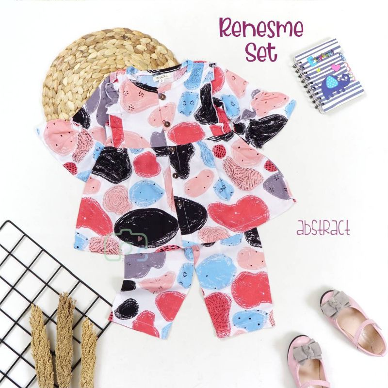 RENESME SET - setelan rayon - setelan anak perempuan