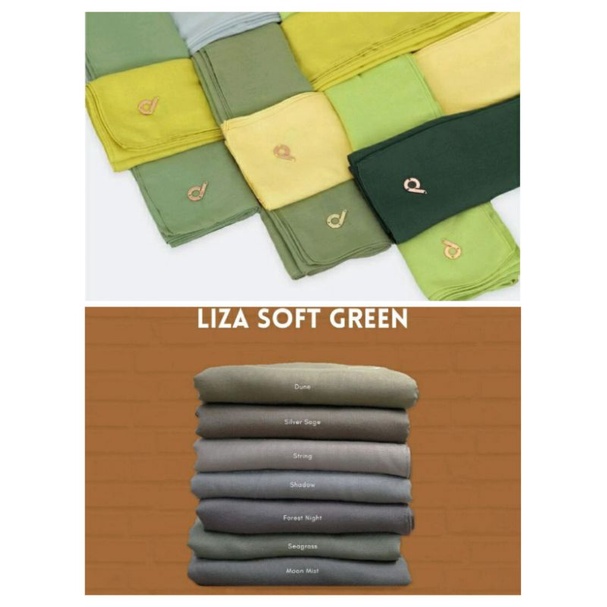 HIJAB DEENAY LIZA LEMONADE SERIES (DARK CITRON CELERY YELLOW CREAM YUCCA EMERALD PAPPERMINT CACTUS) 