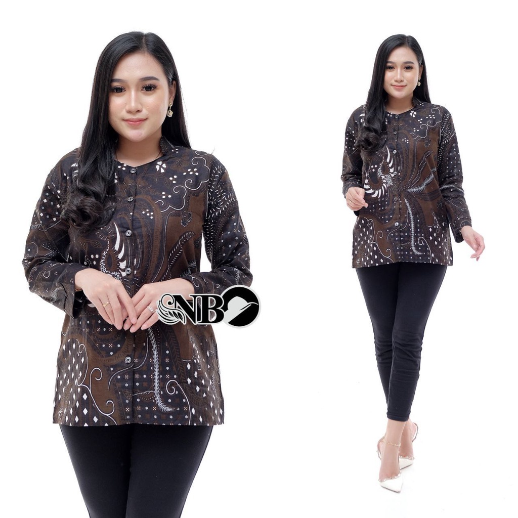 Baju batik couple Hitam-Putih TELES semutan