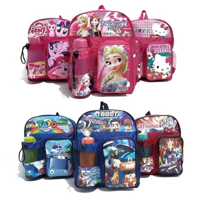  Tas  Anak Cowok  Cewek Paud  TK Tayo Tobot Ultraman HK Hello 