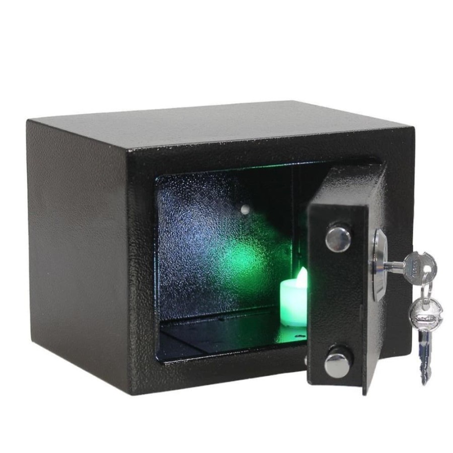 Kotak Brankas Hotel Mini Home Safe Deposit Box - 17E - Black