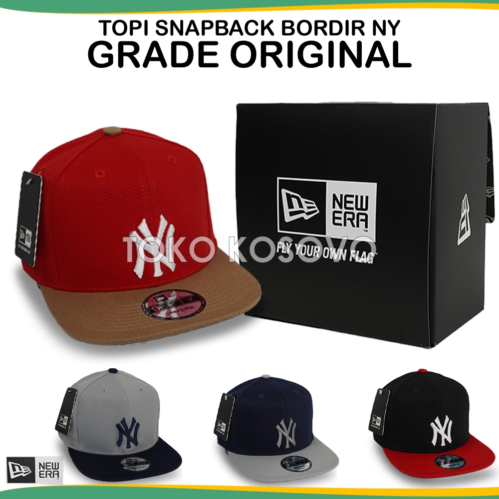 Topi Snapback ORIGINAL Grade Import NY New York Yankess, Topi MLB NBA Hip Hop Rapper Merah Dongker Abu Navy Hitam Logo Bordir Unisex Distro Baseball Bisbol Basseball Pria Wanita Cowo Laki Dewasa Polos Ori 100% Premium Murah Impor Basket NYC YN Racing