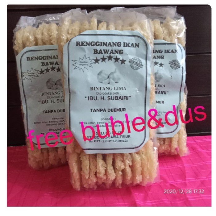 

NEW Rengginang situbondo rasa ikan bawang isi 40