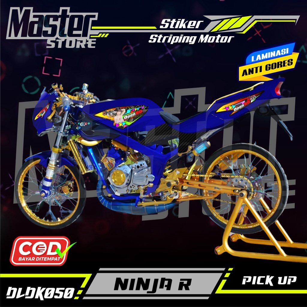 Stiker Variasi Ninja R / Ninja R / Striping Racing Keren Ninja R Simple
