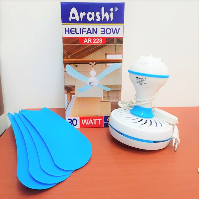 Arashi kipas angin gantung 30 Watt  helifan arashi 30W diameter 55CM 30Watt AR-288 4 baling baling