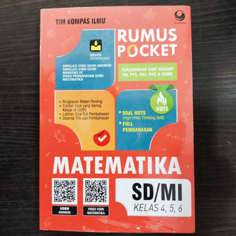 Rumus Pocket Matematika SD/MI Kelas 4 , 5 , 6