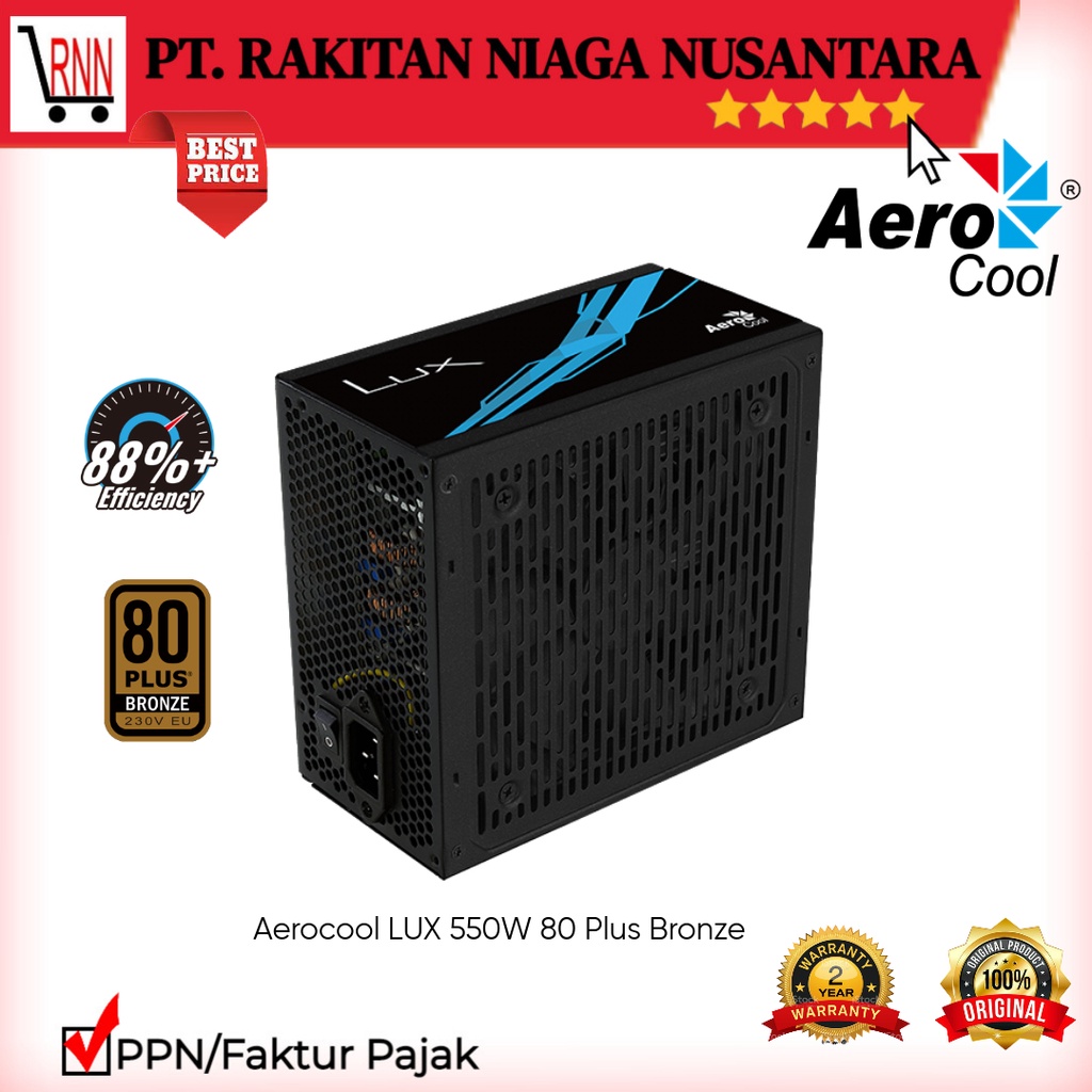PSU Aerocool LUX 550W 80 Plus Bronze PSU 550W