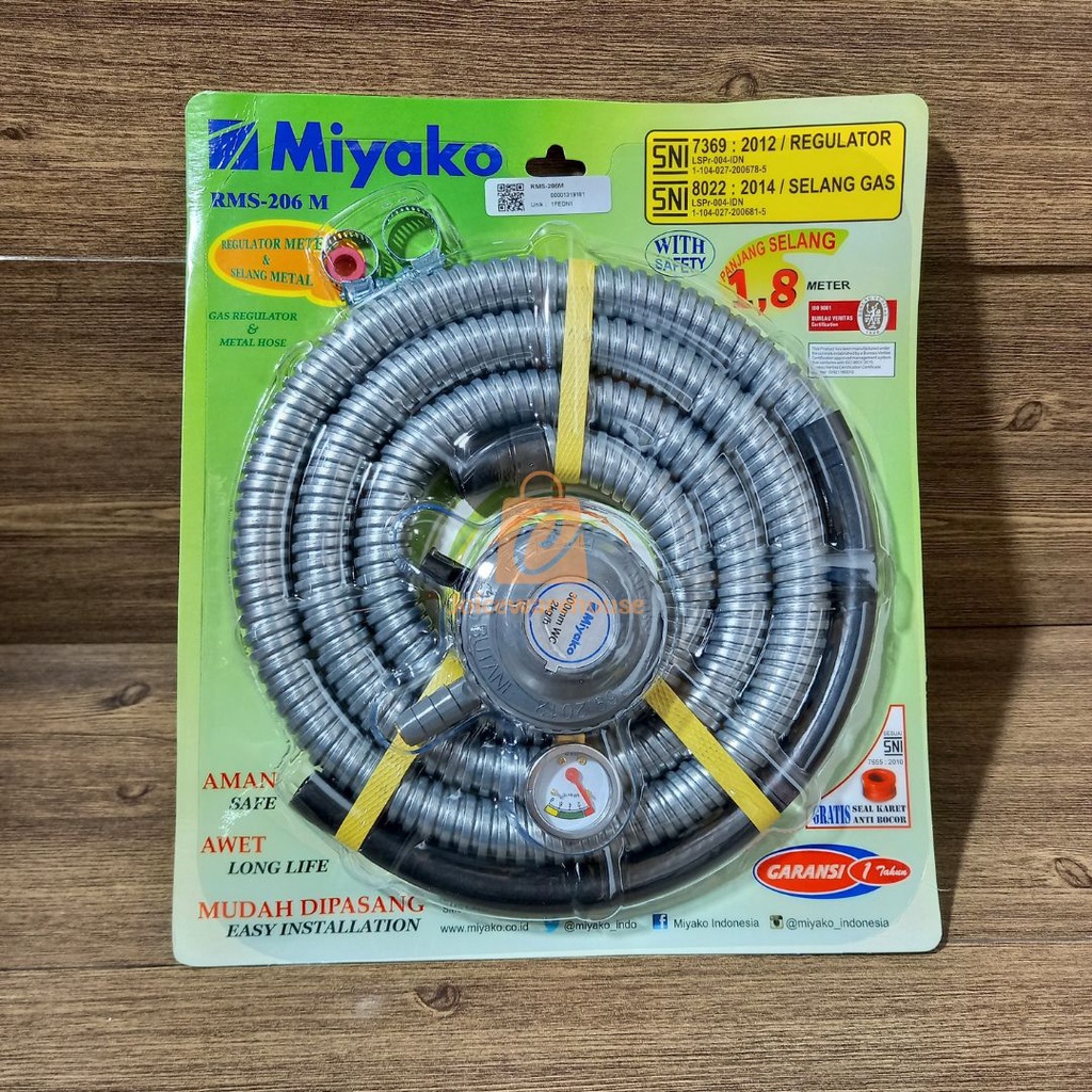 Miyako Selang Gas dan Regulator RMS-206M