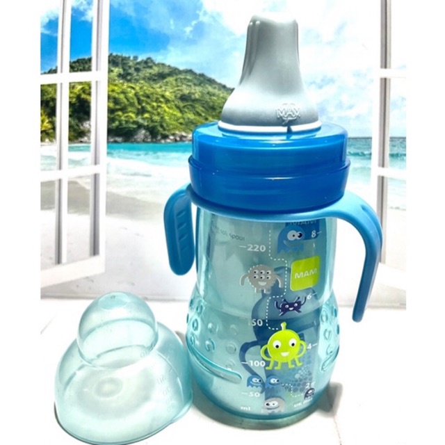 Mam trainer cup soft spout + handle gelas training cup anak bayi 6m+