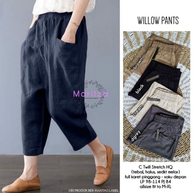 Willow Pants Cotton Twill / Celana Panjang Wanita