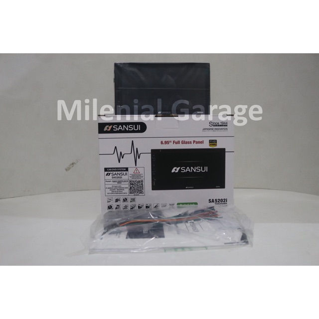 Headunit Double Din Sansui SA 5202i SA-5202i SA5202i Bluetooth Mirrorlink Head Unit TV Tape Mobil