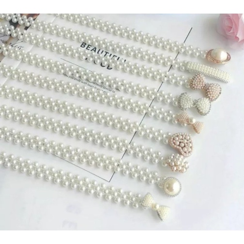 Ikat Pinggang Wanita MUTIARA Korea Fashion Style Women Gesper Cewe Elastis