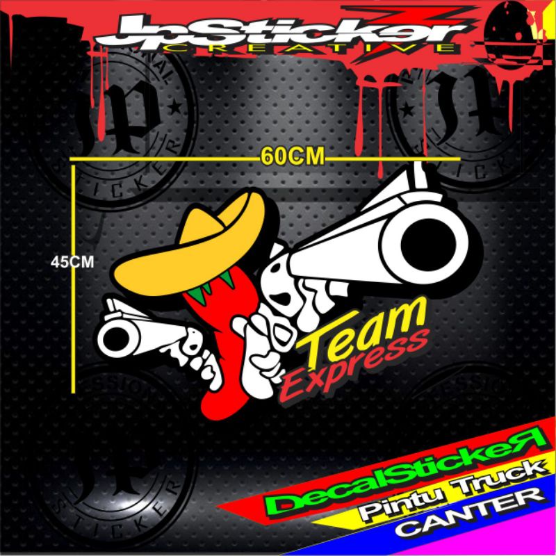 Sticker mobil truck .print decalsticker truk prabowo bersaudara