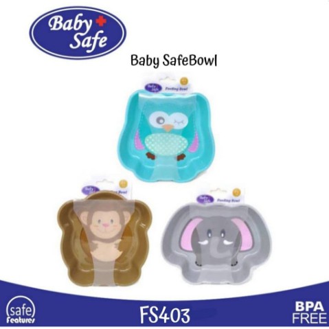 Baby Safe Mangkok Makan Bayi Karakter Feeding Bowl FS403