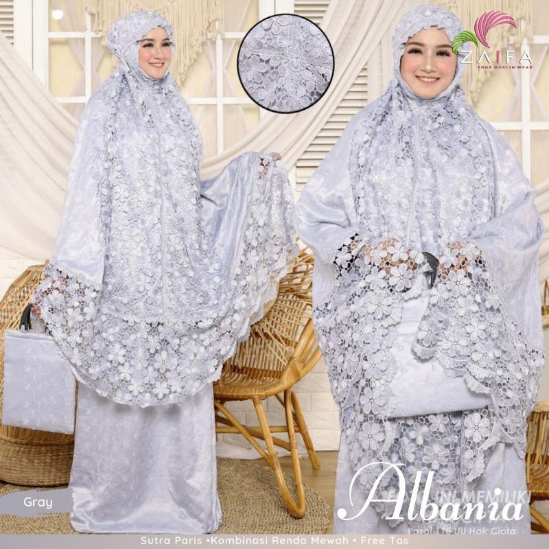 Albania mukena renda mewah