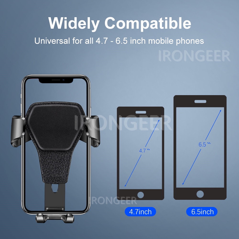 Holder Handphone Universal Warna Hitam Dapat Berputar 360 Derajat Untuk Mobil° Stand Holder Smartphone / GPS Rotasi Derajat Untuk Mobil