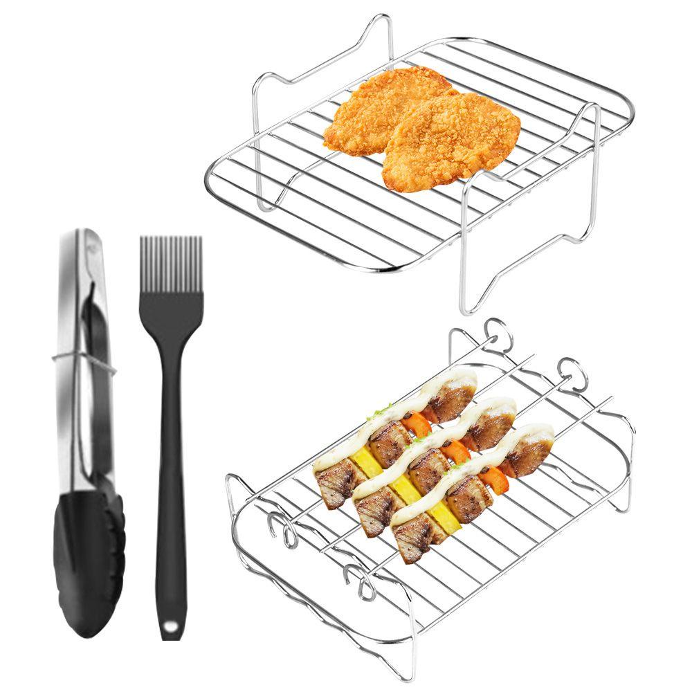 Preva Air Fryer Rak Untuk Ninja Stainless Steel Air Fryer Aksesoris Grill Rack