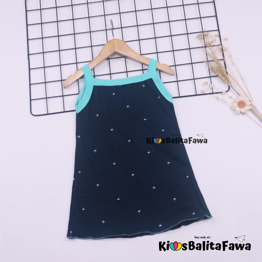 Tanktop Dress Bayi 0-12 Bulan / Baju Tidur Baby Adem Bahan Kaos Daster Meylan Dres Anak Perempuan kiosbalitaaprilia