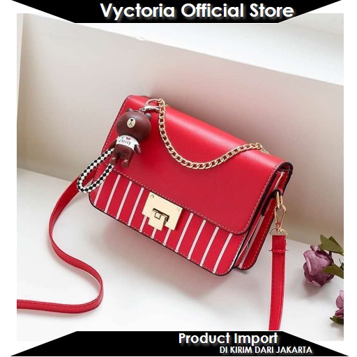 (BISA COD) VYCTORIA VOS1882B Tas Selempang Wanita Fashion Promo Import BQ2286 EL321 B1882B JT1882B 1882B 2286 321