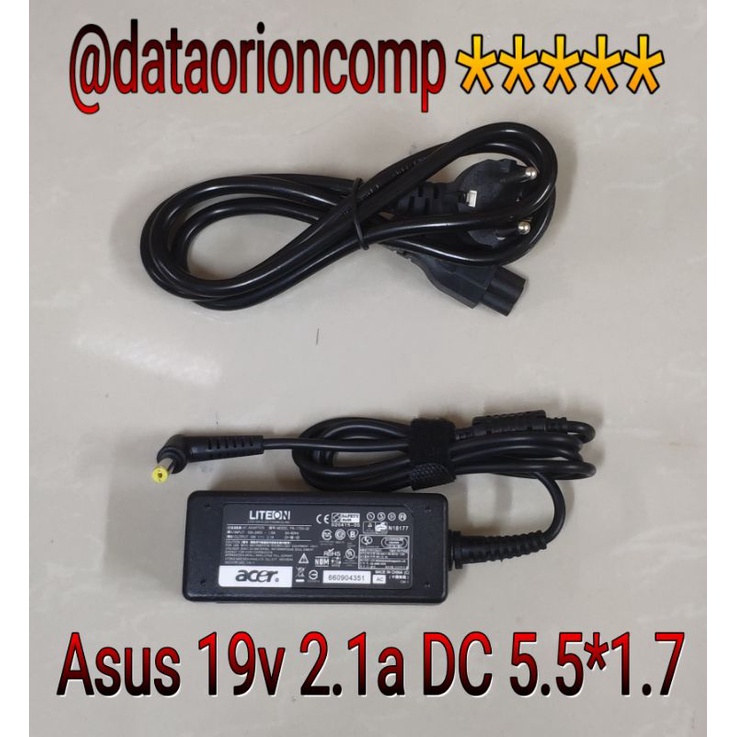 Adaptor Charger Acer 19v 2.1a DC 5.5*1.7 mm