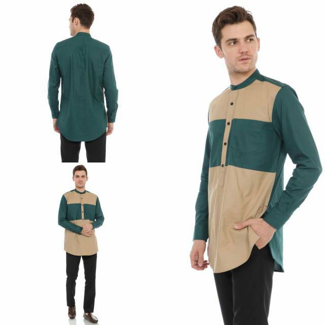  BAJU  GAMIS  PRIA  MUSLIM SOFT GREEN Shopee  Indonesia