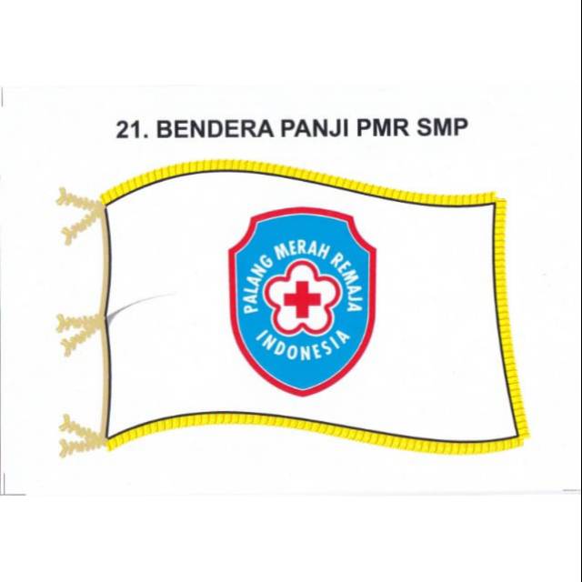

BENDERA PANJI PMR SMP. Ukuran 80x110 cm. Sablon 2 sisi.