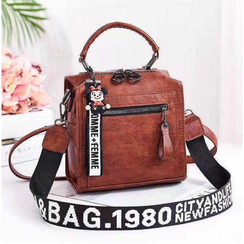 TFT AX9838 92408 AX408 E404 B1341 D536 TAS IMPORT SELEMPANG TAS WANITA TAS HANGOUT GANTUNGAN MINNIE