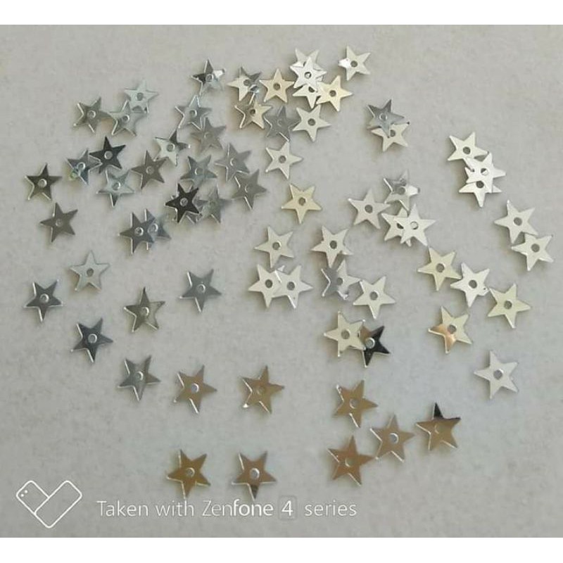 Payet Ramborci Bintang Silver Gold Merah (+-5 gram)