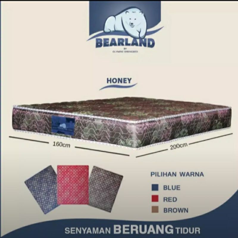 Springbed Kasur Matras Bearland Olympic  90 - 120 - 160 - 180