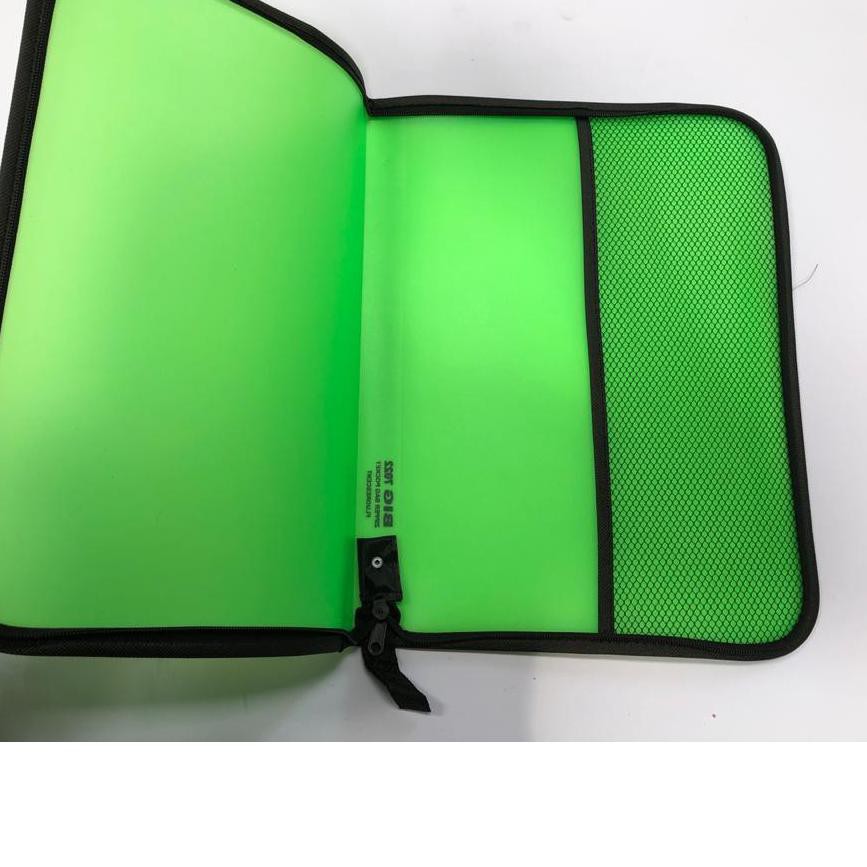 

PROMO 11.11 (sza-288) Zipper Bag Pocket / Map Plastik BIG Resleting Flourescent 7022