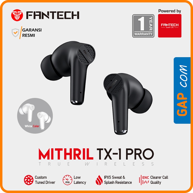 HEADSET GAMING FANTECH MITHRIL TX-1 PRO TRUE WIRELESS EARBUD - TX1 PRO