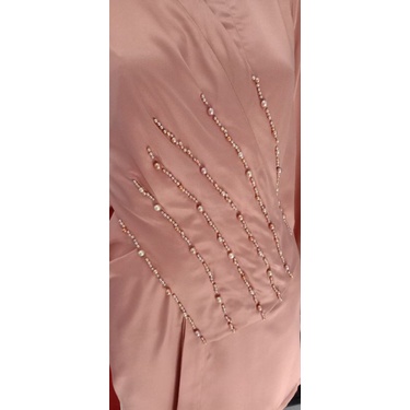 Jasa Jahit Dress Bridesmaids Modern Kombinasi Payet
