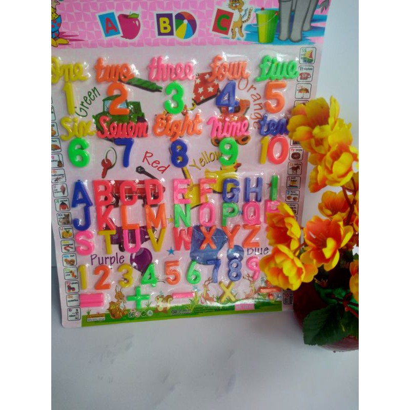 huruf abjad angka mainan / belajar angka / belajar huruf