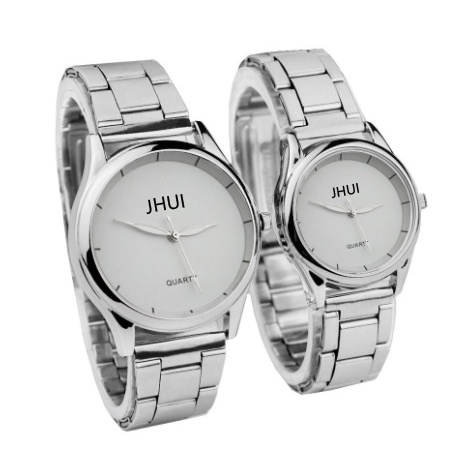 Jam Tangan Jhui Casual Pria Bisnis Stainless Steel Analog Fashion Quartz Import