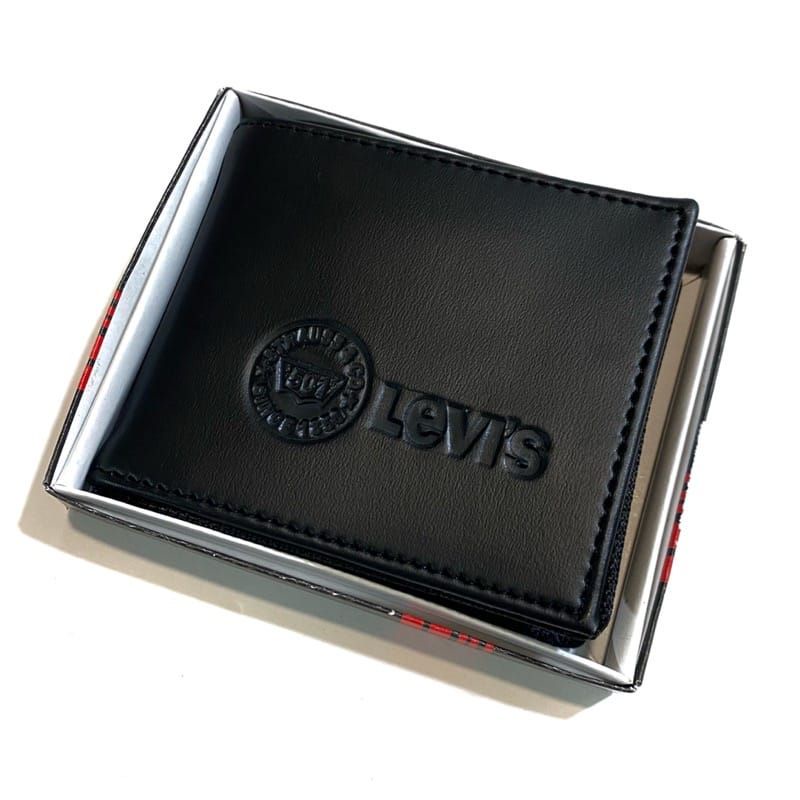 Dompet Cowok Lipat 2 Dompet cowok + Box-Hitam