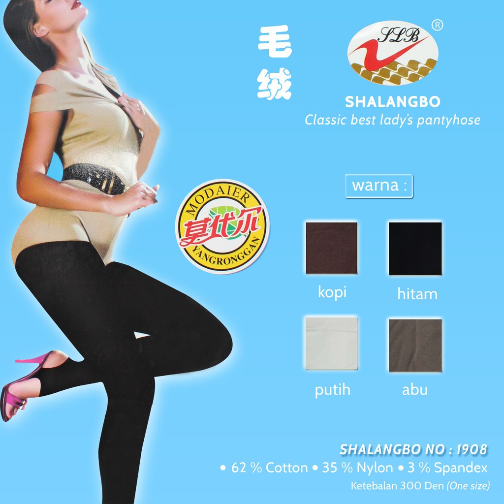 Stocking legging 1908 300 den shalangbo pantyhose OBRAL