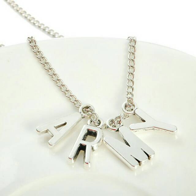 Kalung liontin Army BTS