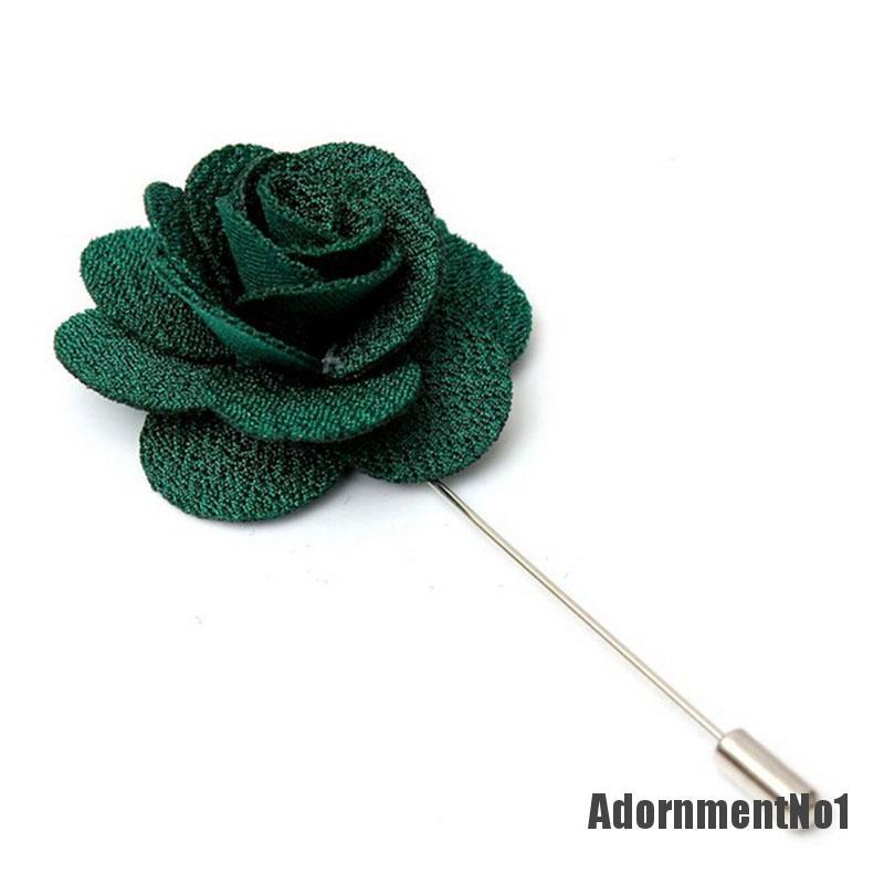 (Adornmentno1) 1pc Bros Pin Handmade Bentuk Bunga Untuk Pria