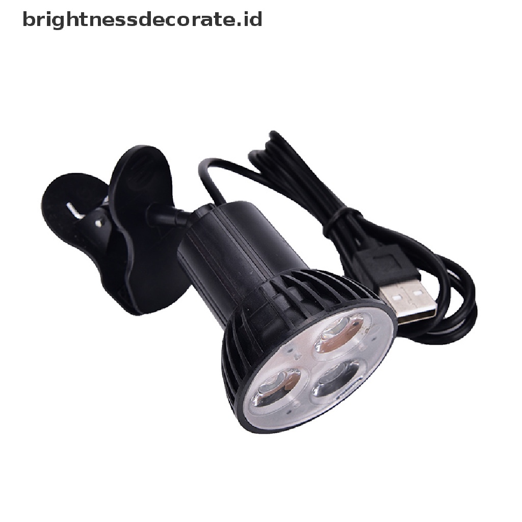 [birth] Flexible Super Bright 3 LED Clip On Spot USB Light Lamp For Laptop PC Notebook [ID]