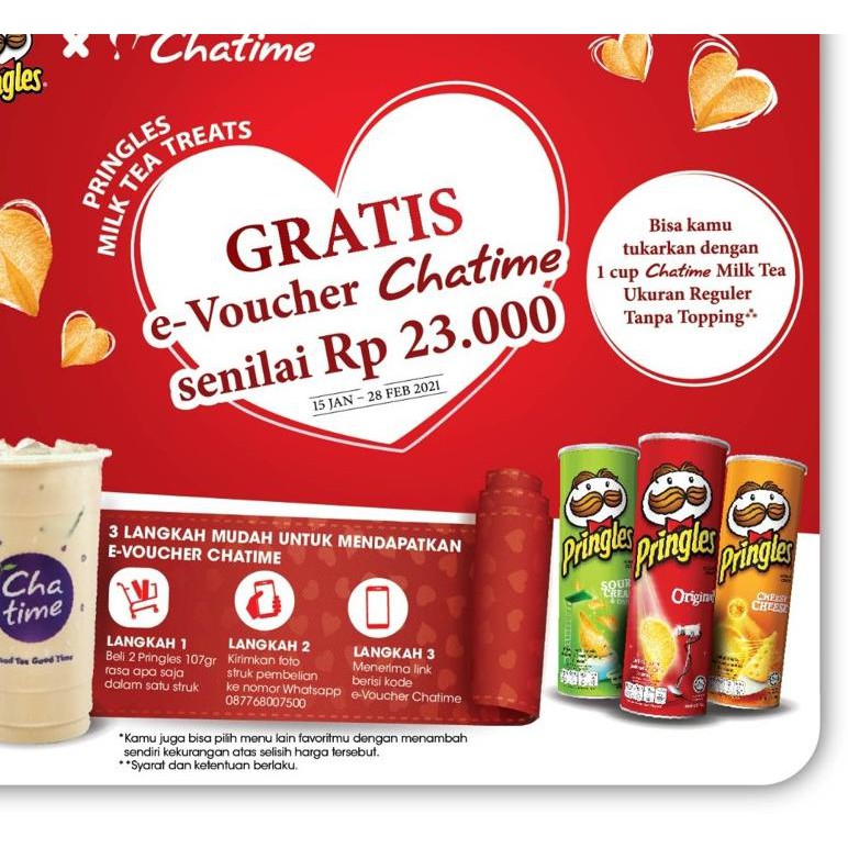 

T77❋ Pringles Original Chips 107 gr x 3 pcs Paling Disukai