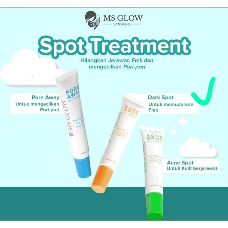 MS GLOW ACNE SPOT / MS GLOW PORE AWAY /MS GLOW DARK SPOT
