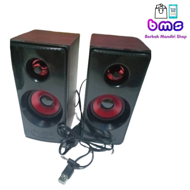 Speaker Hp // Speaker Laptop // Speaker Komputer  Fleco F-017 // F-029 // F-233B Colok USB