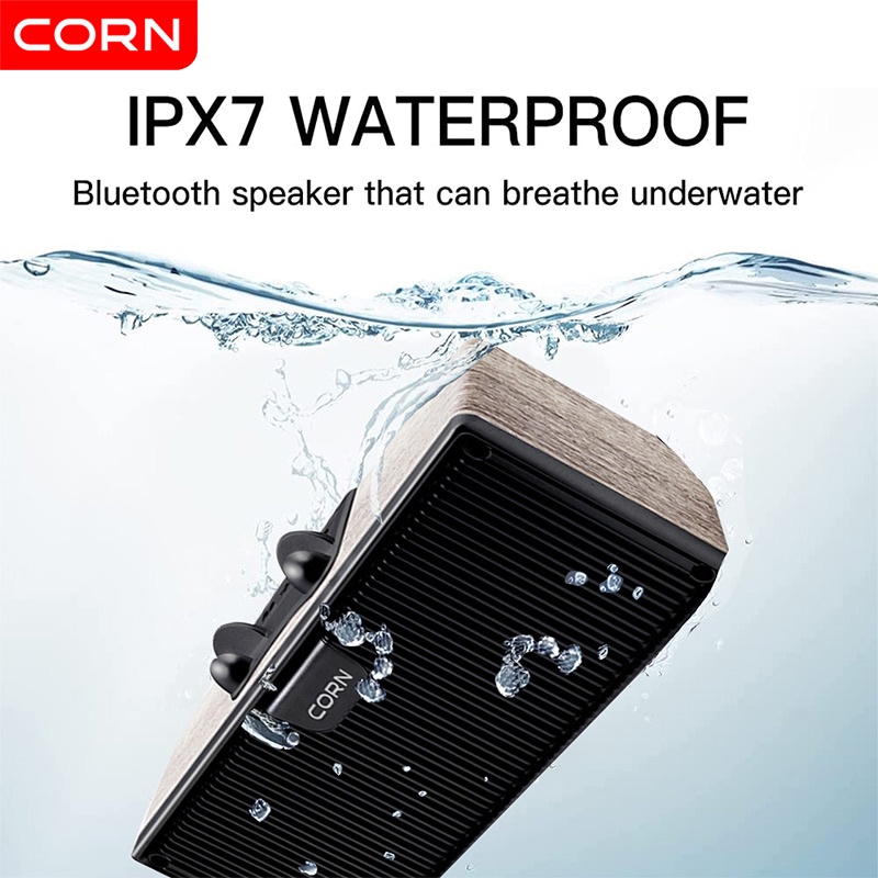 CORN Original YX006 Bluetooth Wireless Speaker Protable Destop Speakers TWS HiFi Waterproof Super Bass Portable Audio Speaker Support TF Card / USB Flash / FM Radio