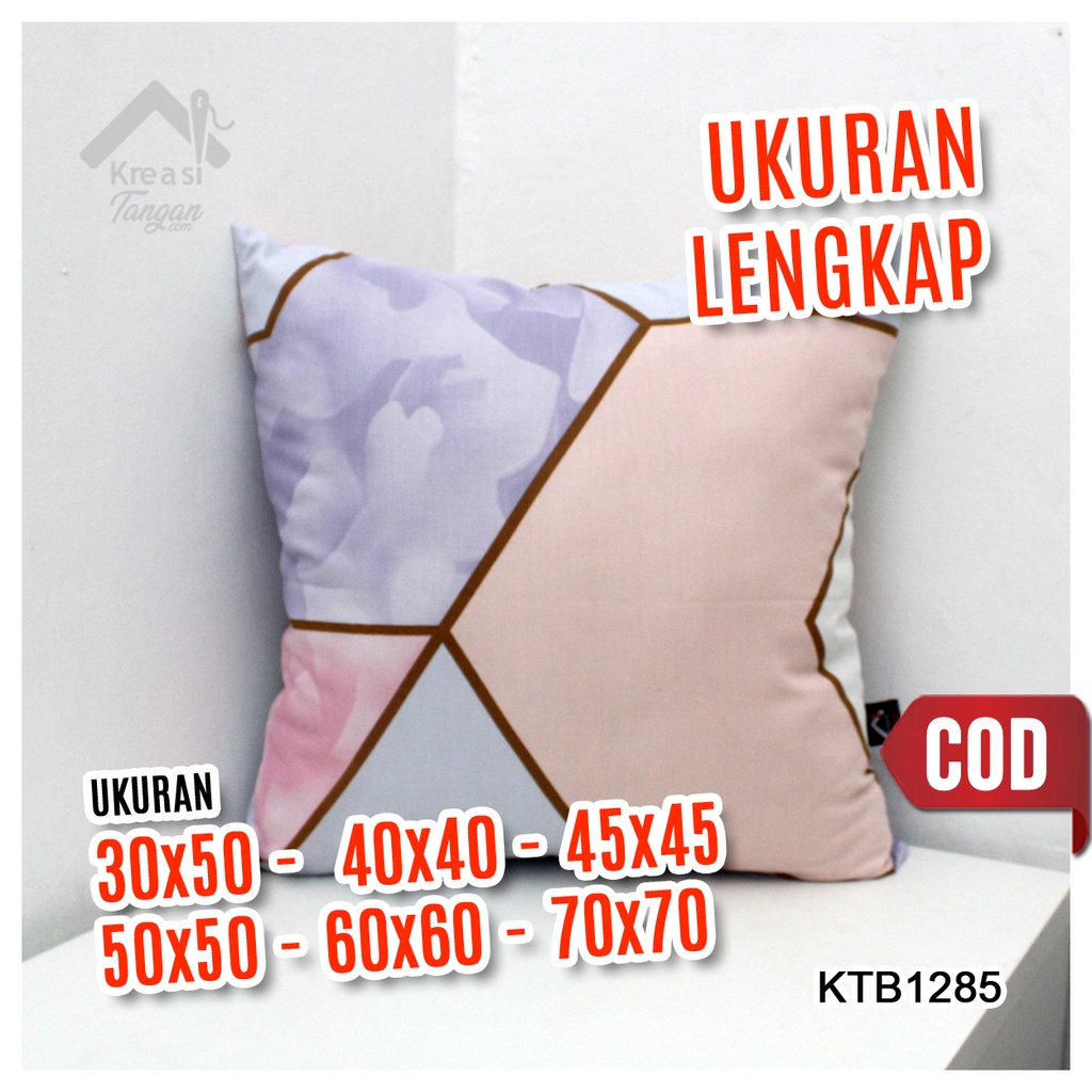 SARUNG BANTAL SOFA Ukuran 30x50, 40x40, 45x45, 50x50, 60x60, 70x70 - KTB1285