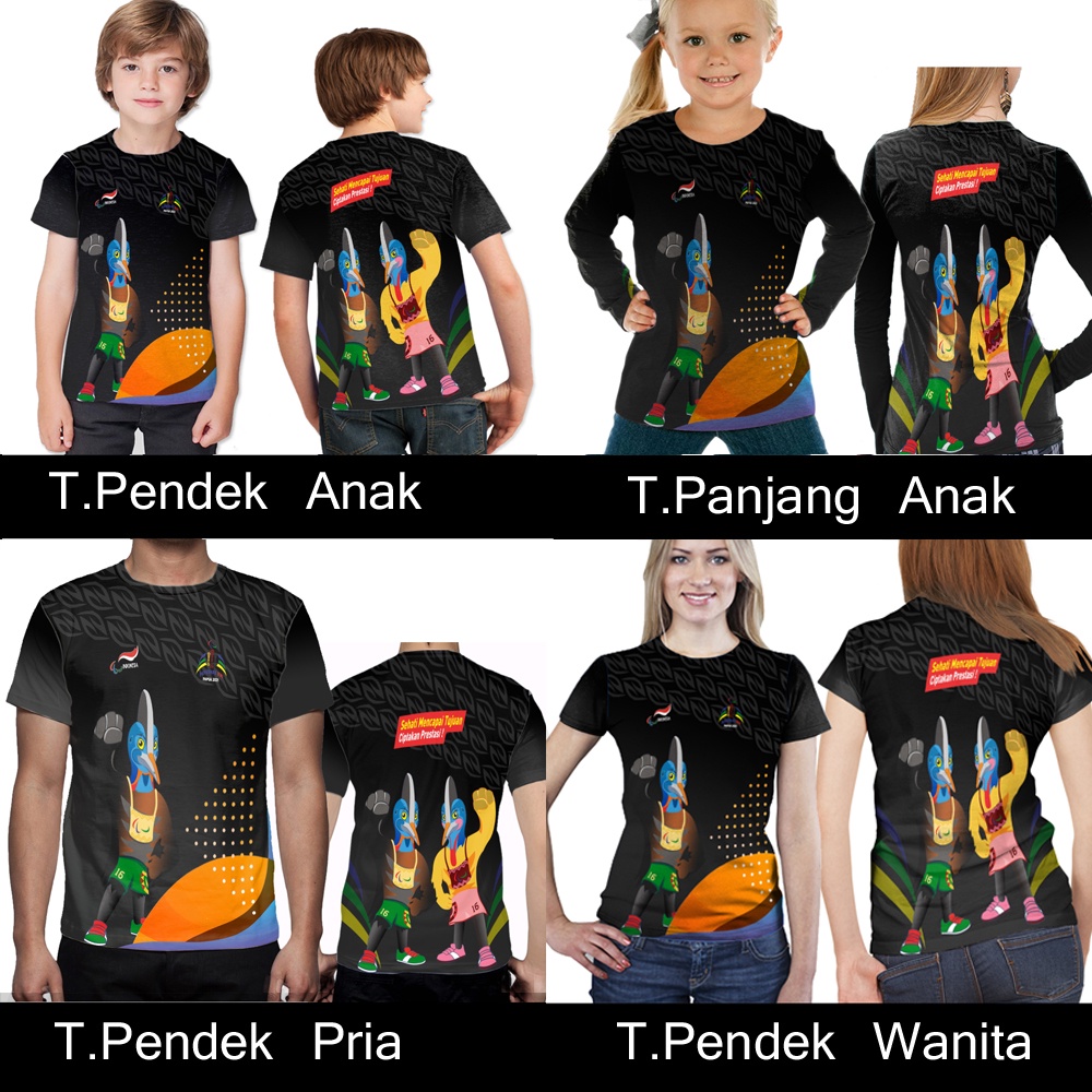 Kaos Baju Tshirt Anak/Dewasa PEPARNAS XVI Papua 2021 PON XX Papua 2021|| Kaos Unisex PEPARNAS XVI PA