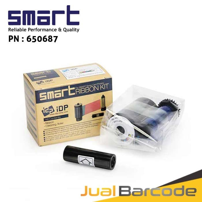 IDP RIBBON KIT ID CARD PRINTER SMART 50 COLOR YMCKO ( PN : 650687 )